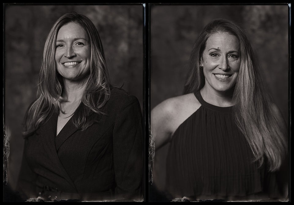 womens portraits at the acend conference tintype photobooth