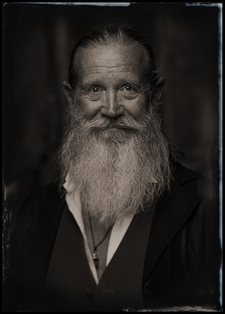 tintype of man natural beard under 12 inches mile high beard bout