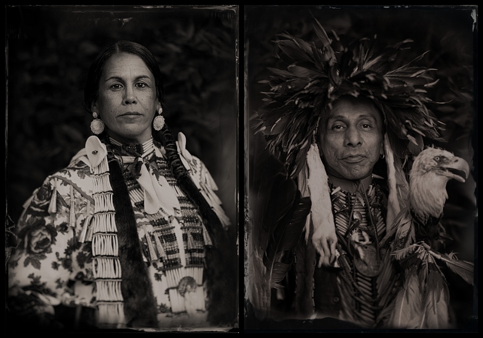 tintypes of the Rocky Mountain Indigenous Dancers