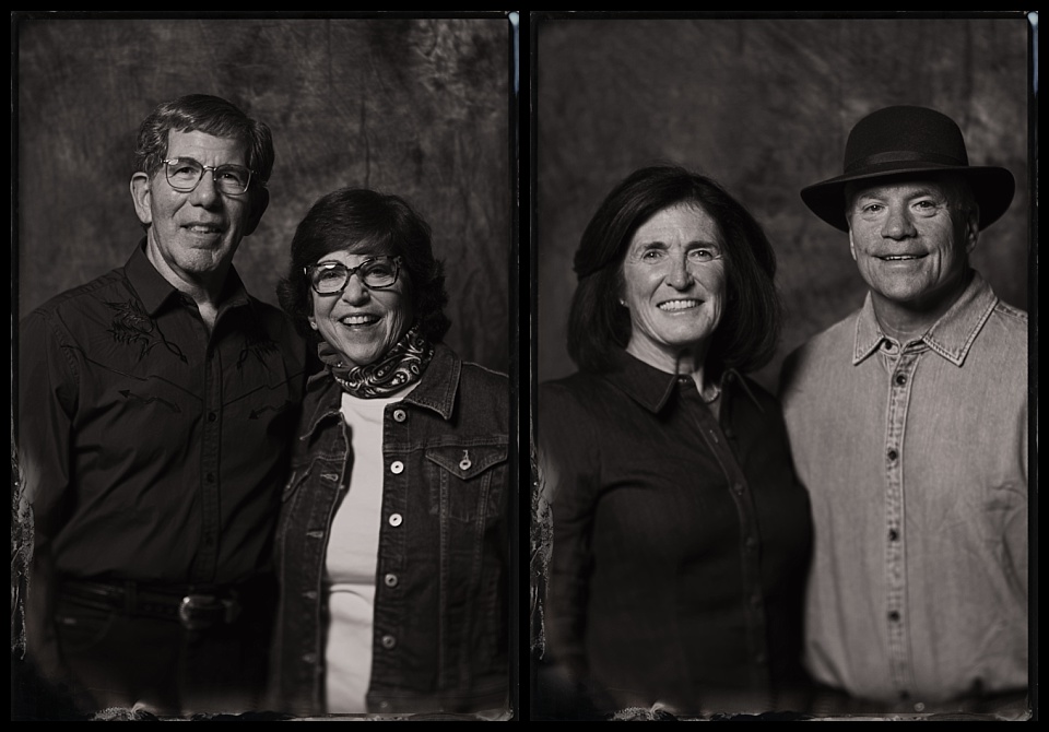 devils thumb ranch wedding tintype photobooth portraits at a mountain western wedding