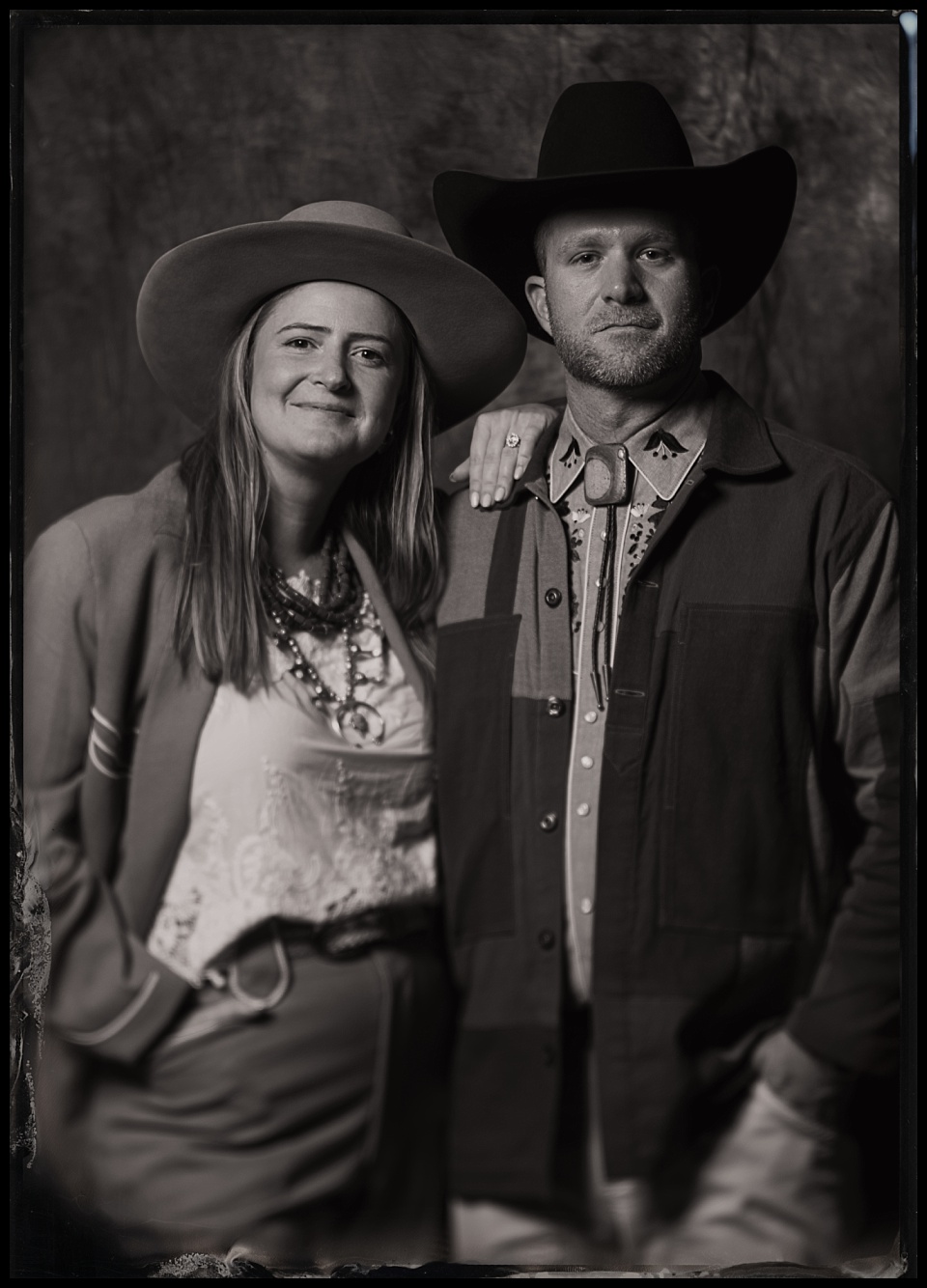 devils thumb ranch wedding tintype photobooth