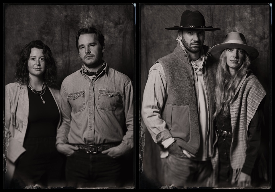 devils thumb ranch wedding tintype photobooth rugged couples portraits