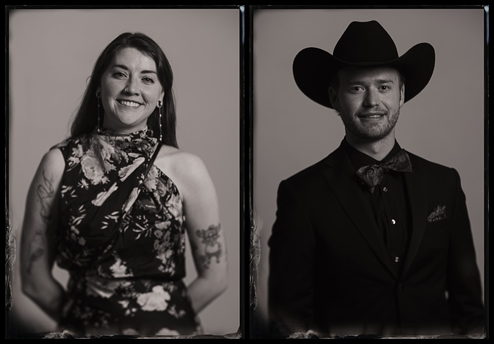 grant humphreys wedding tintype photobooth guests dressed up