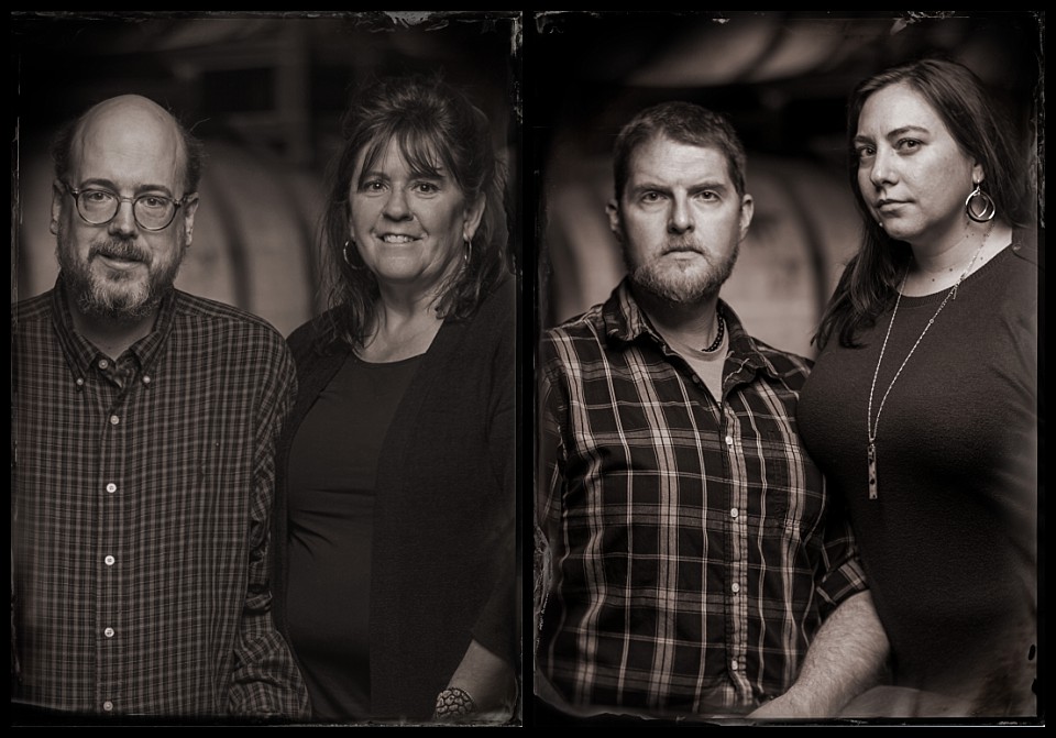 laws whiskey house gargoyles party tintypes two couples portraits
