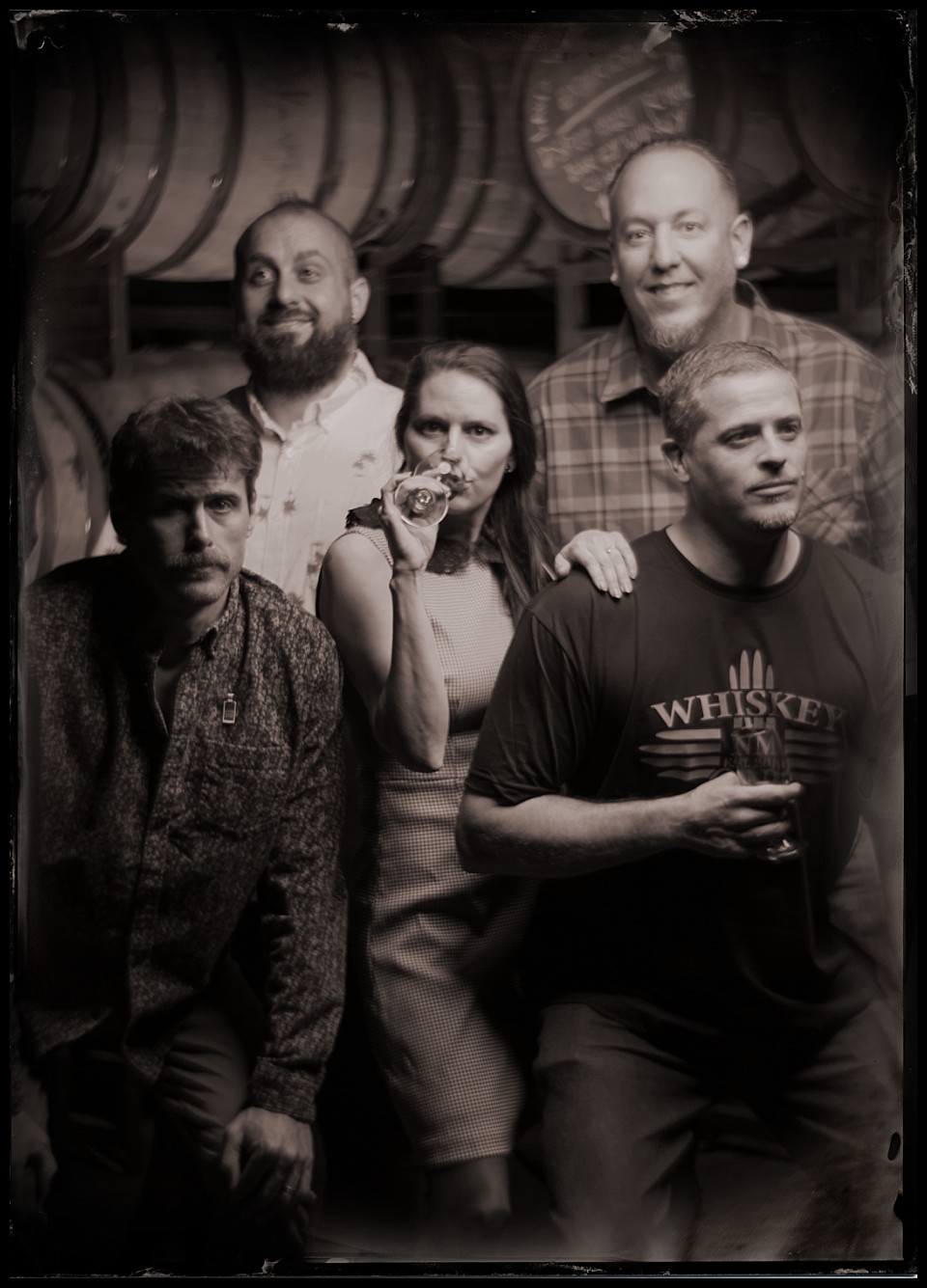 laws whiskey house gargoyles party tintypes large group portrait