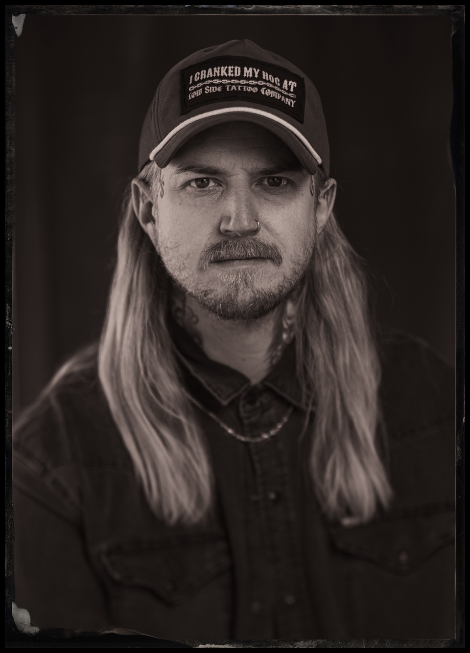 tintypes of brad anderson at low side tattoo