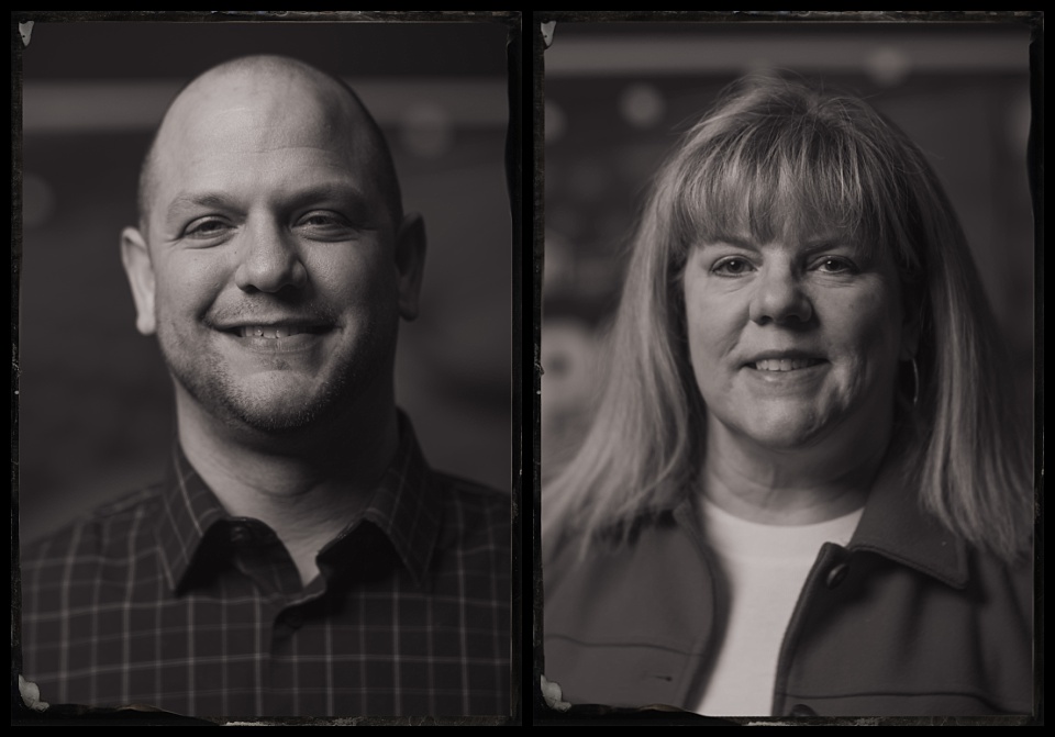 tintype photobooth wild west winterfest couples in cowboy hats