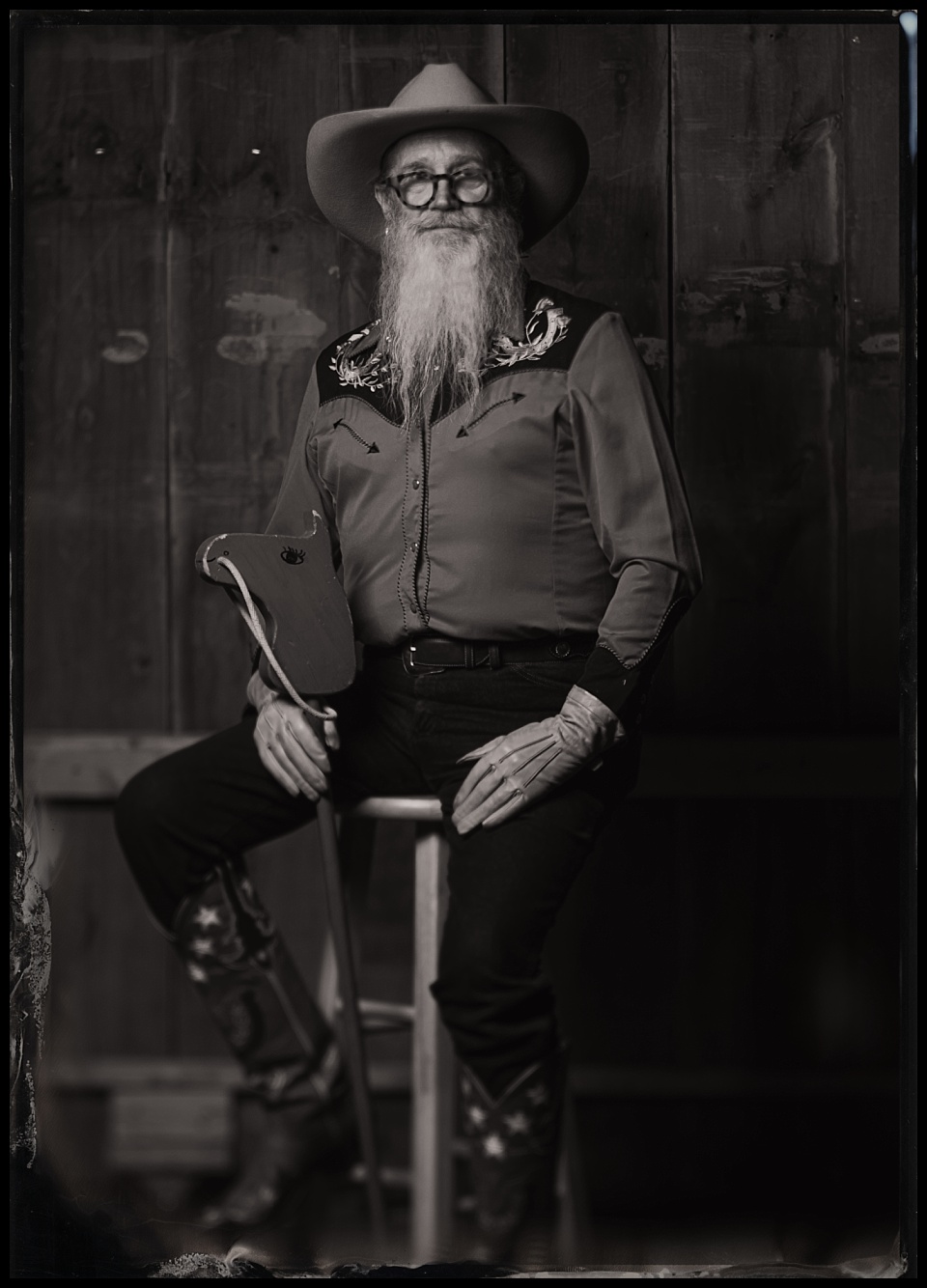 mile high beard bout 1960s cowboy and wooden horse