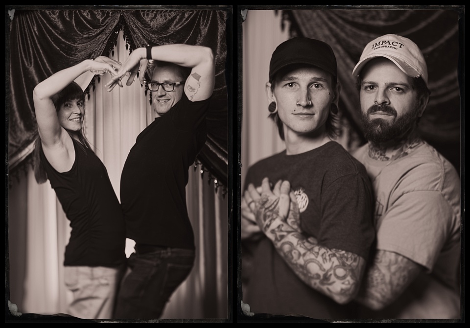 tintype portraits of funny people