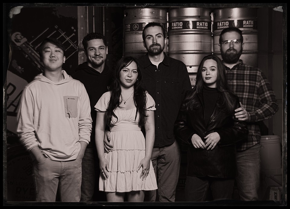 stock show tintypes at ratio beerworks friend group portrait