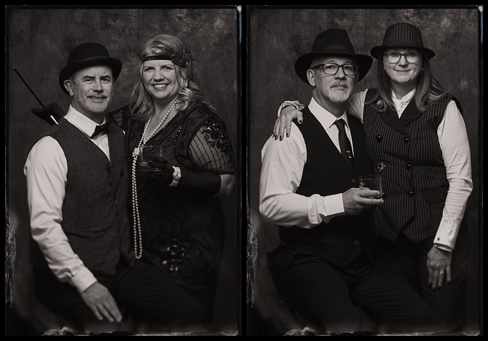 rocky mountain craft spirits festival tintypes speakeasy couples dressed up