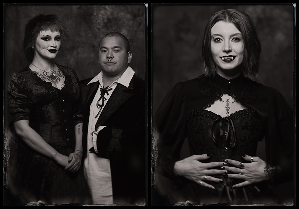 four mile historic park spirits spirits 2025 tintype of victorian vampire woman and couple