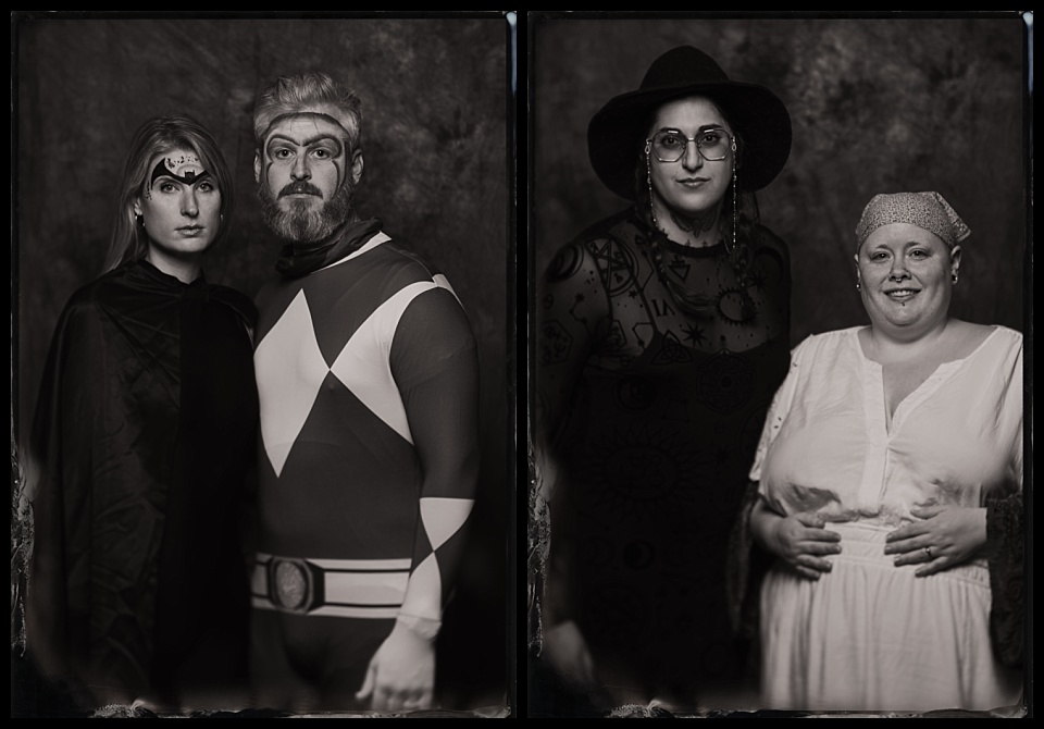 four mile historic park spirits spirits 2025 tintypes of couples dressed for halloween