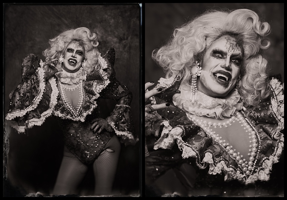 four mile historic park spirits spirits 2025 tintype of vampire drag queen event host