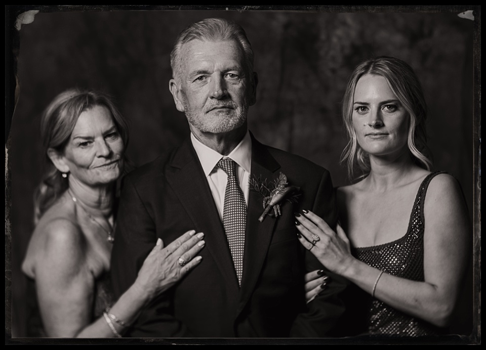 surf lodge buena vista wedding tintype photobooth family portrait