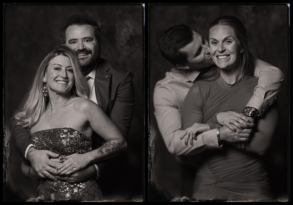 surf lodge buena vista wedding tintype photobooth happy couples
