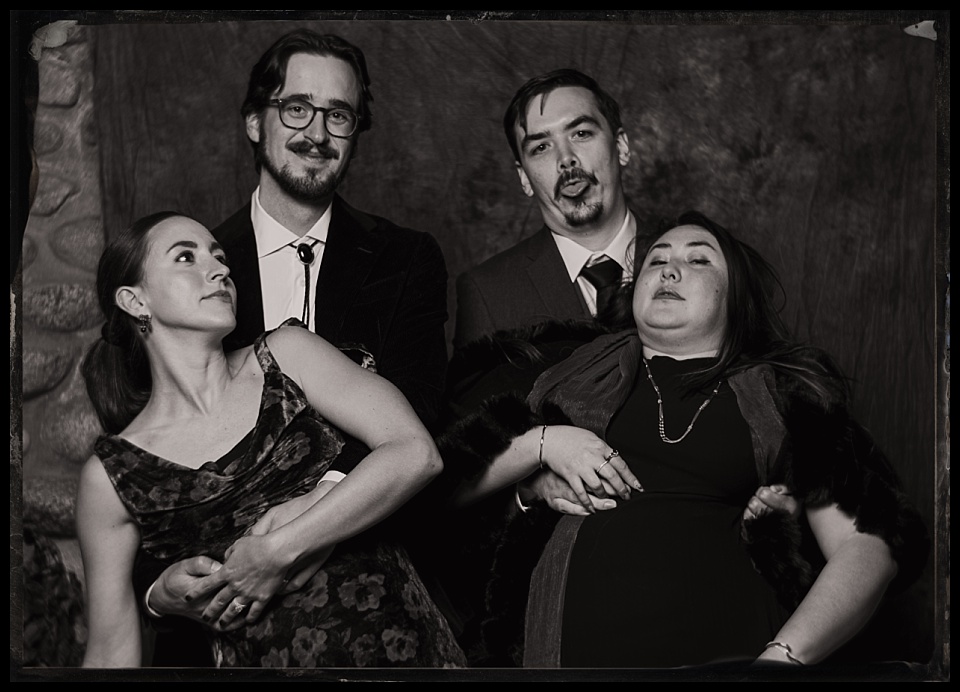 surf lodge buena vista wedding tintype photobooth silly group portrait