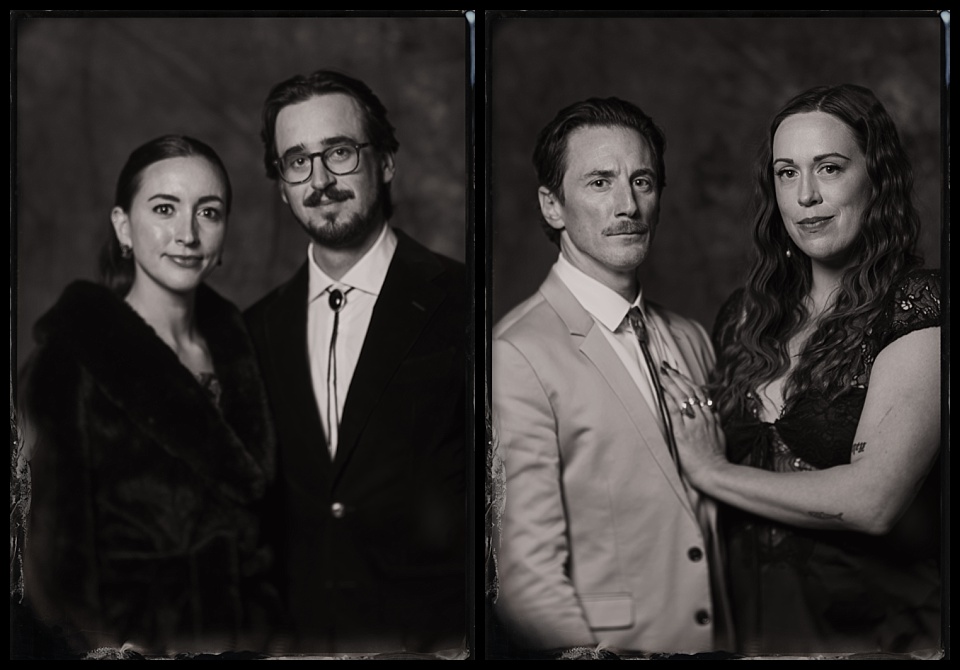 surf lodge buena vista wedding tintype photobooth serious portraits