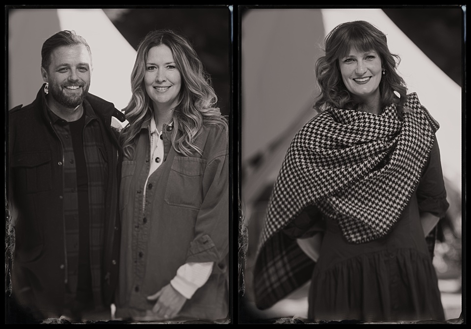 WIPA glamp gather party tintype photobooth event networking tintypes of collegues