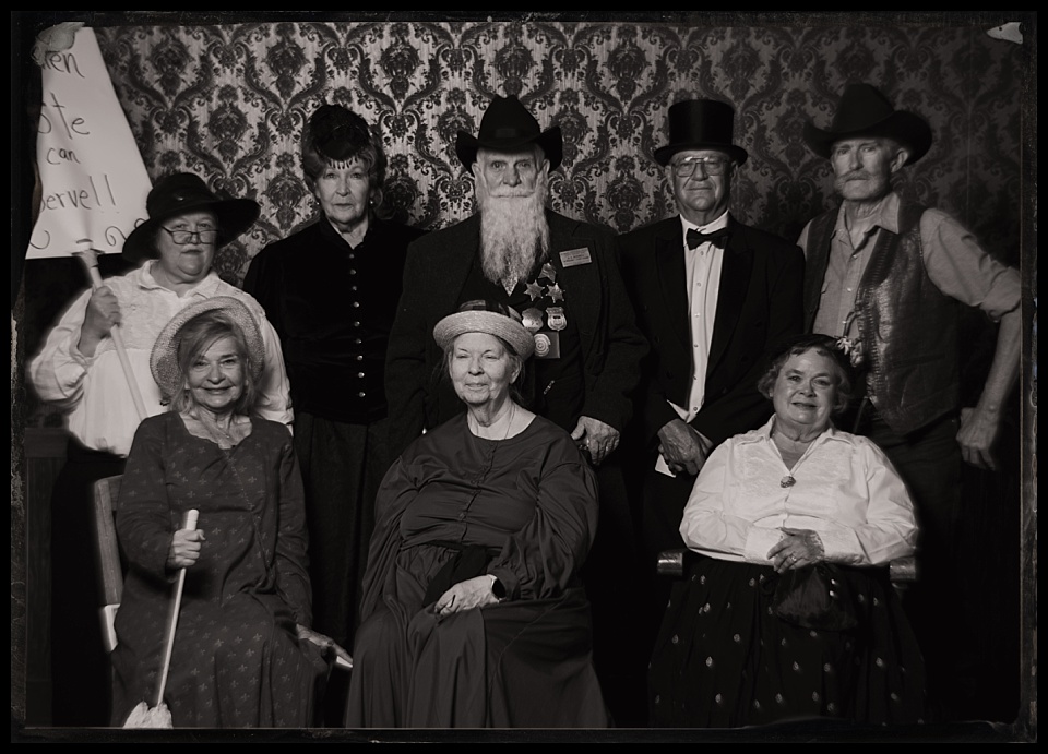 tintypes at jubilee days wyoming territorial prison museum statehood day group of reenactors