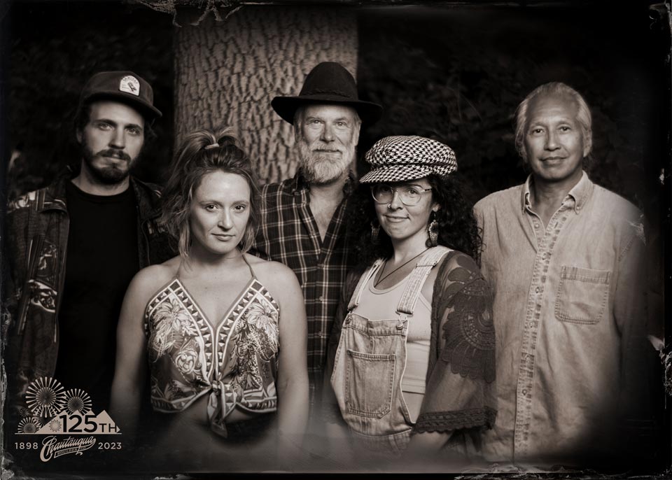 tintype photobooth band group photo 125th Anniversary for the Colorado Chautauqua