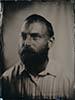 denver male staring wet plate portrait