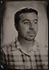 young male wet  plate tintype portrait